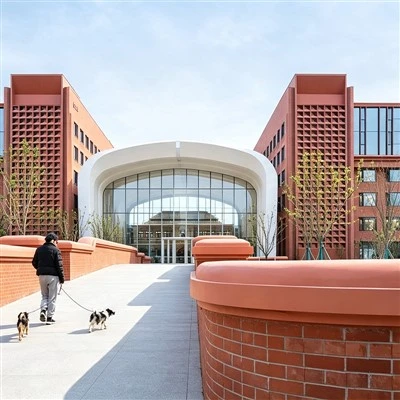 Loftræst Terracotta múrsteinn fortjaldveggkerfi